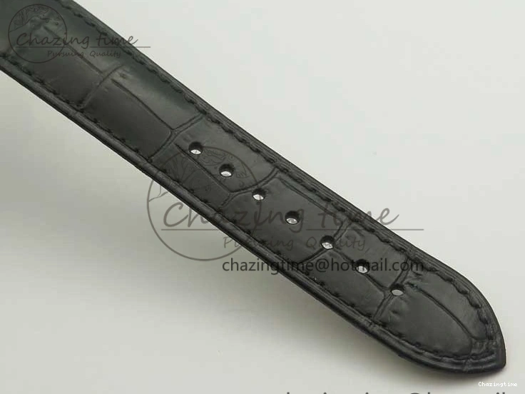 0325 De Ville Prestige Small Second TWF 1:1 Best Edition Black Dial on Black Leather Strap MIYOTA Resilient 8037